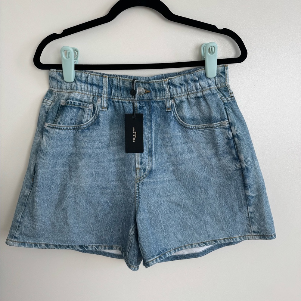 rag & bone Light Blue faux denim cotton Shorts